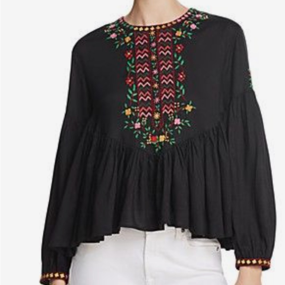 Joie XXS embroidered top NWT
